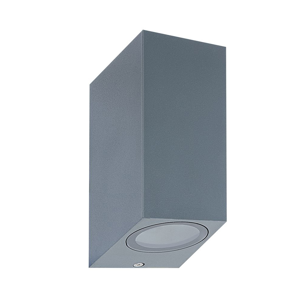 Фасадно светло, сиво, коцка (2xGU10) Lynco - image 1
