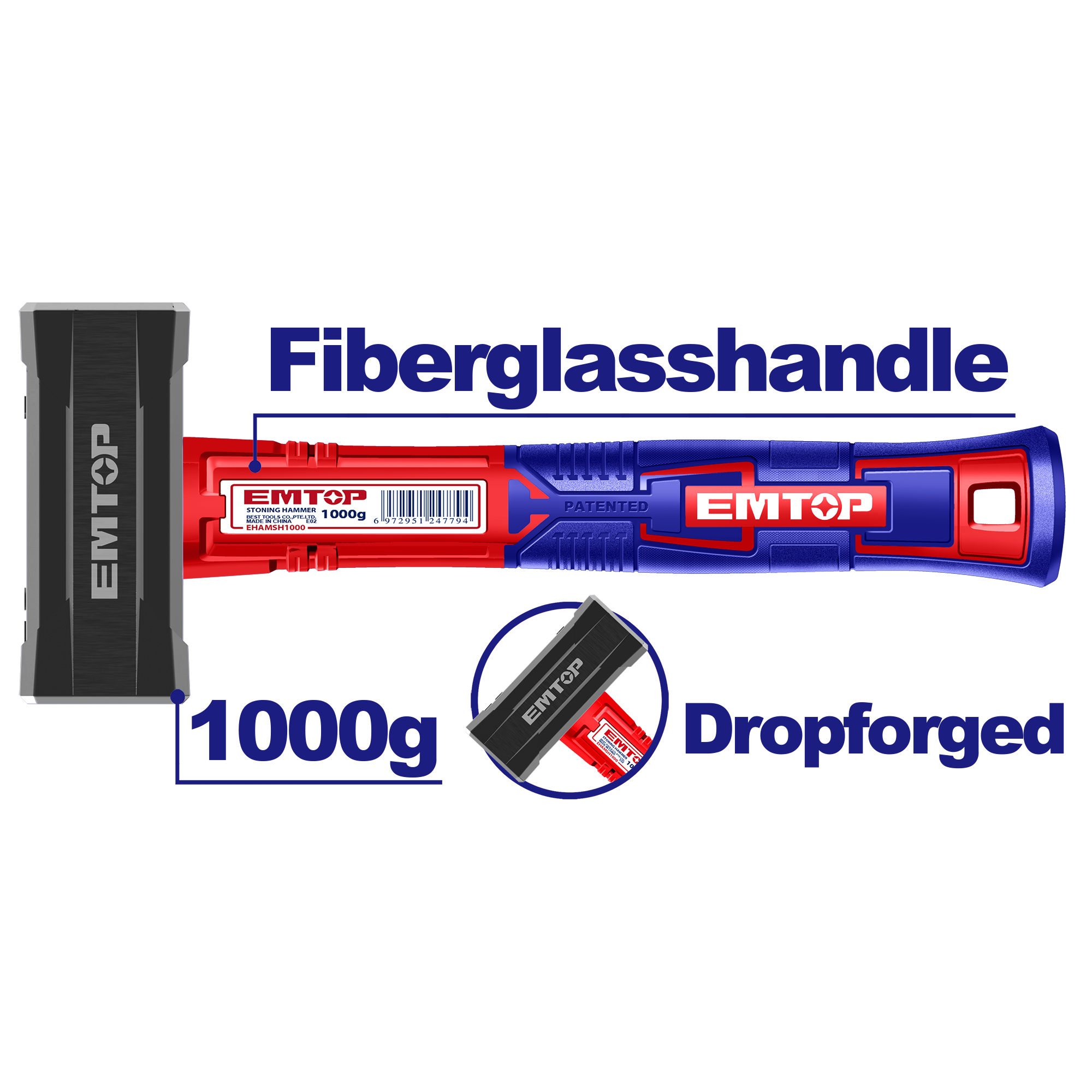 Чекан 1000г EHAMSH1000 Emtop - image 1