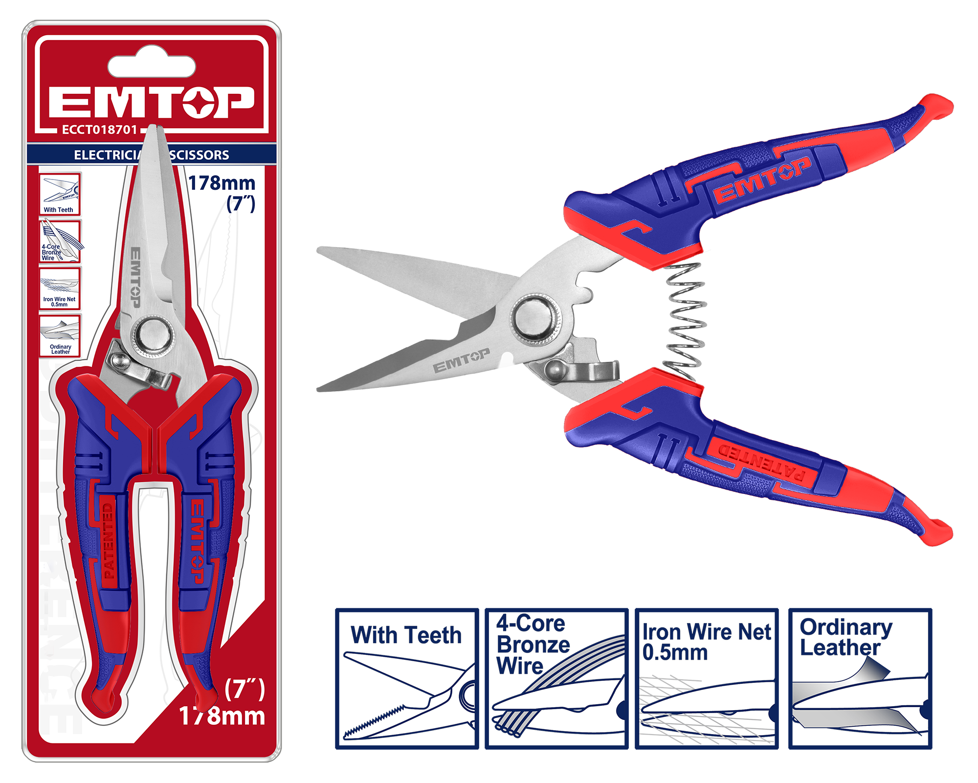 Електричарска ножица ECCT018701 Emtop - image 1