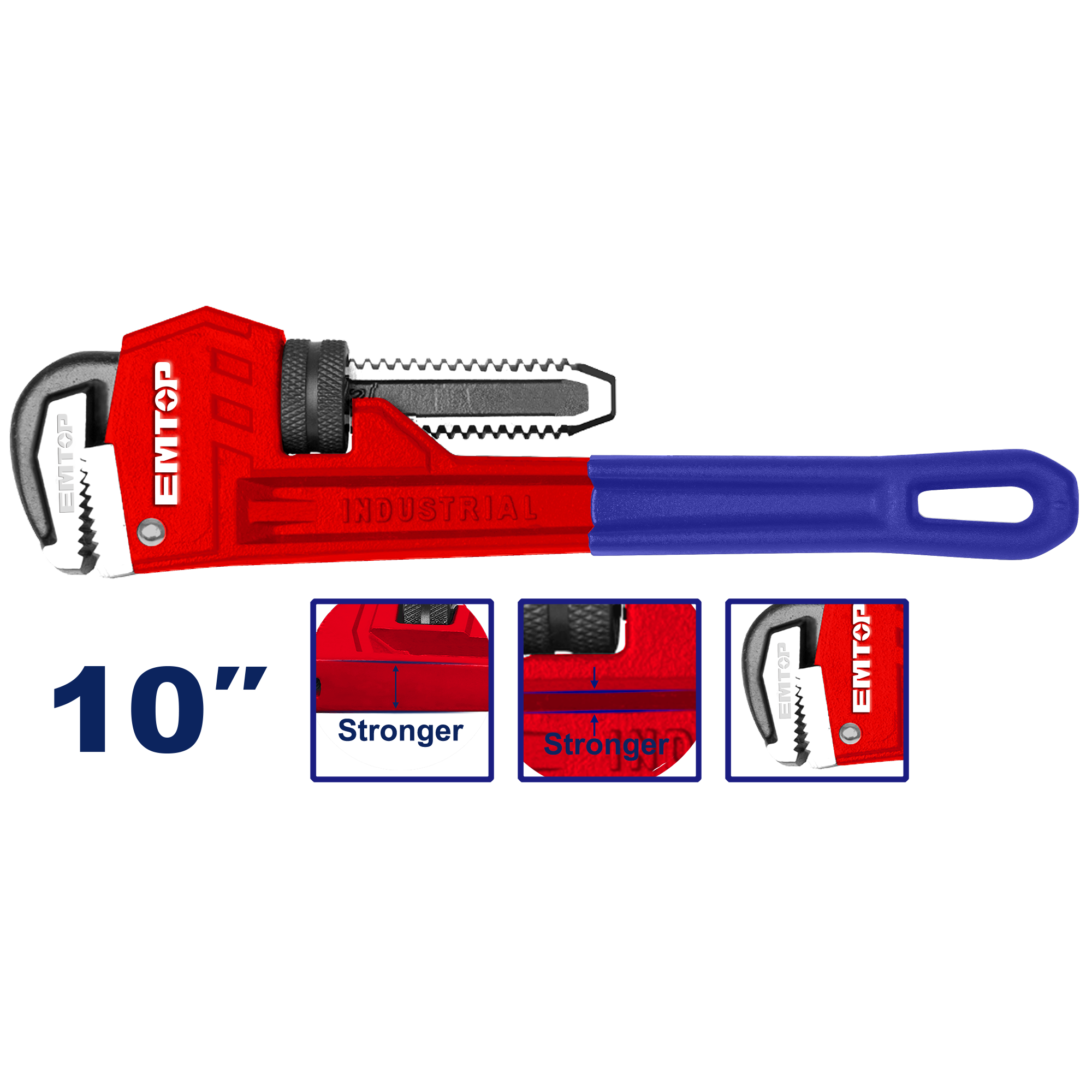 Клуч за цевки 10“ 250мм EPWH1001 Emtop - image 1