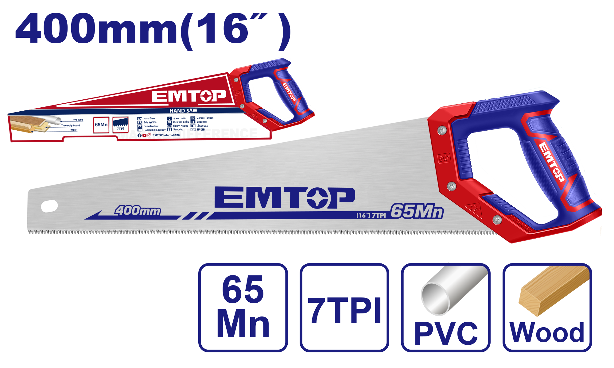 Рачна пила 400мм EHAS4002 Emtop - image 1