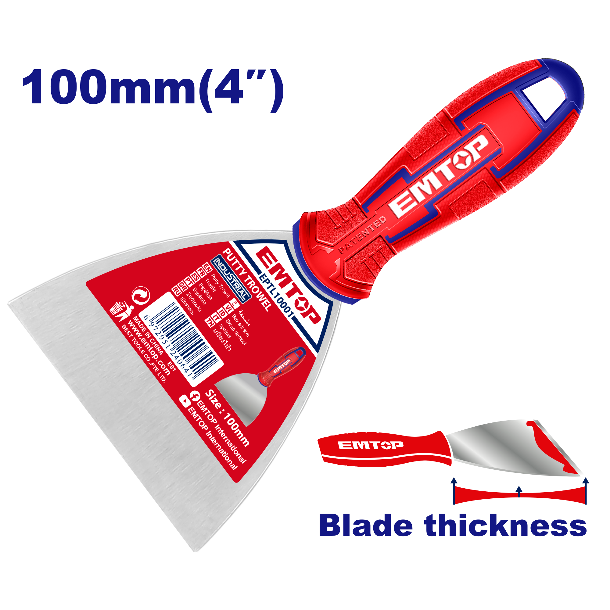 Шпакла 100мм EPTL10001 Emtop - image 1