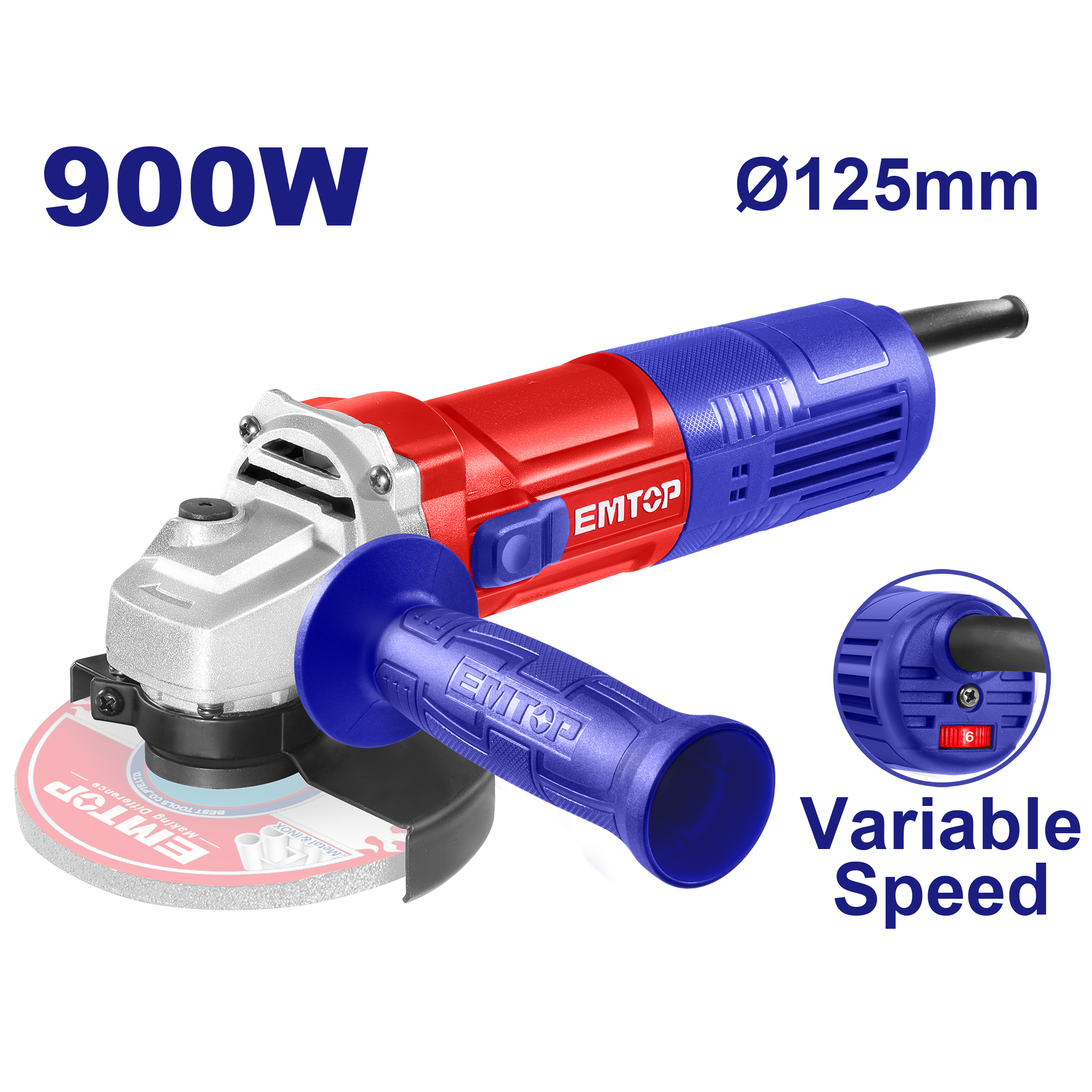 Брусилка 125mm 900W EAGRS09051 Emtop - image 1