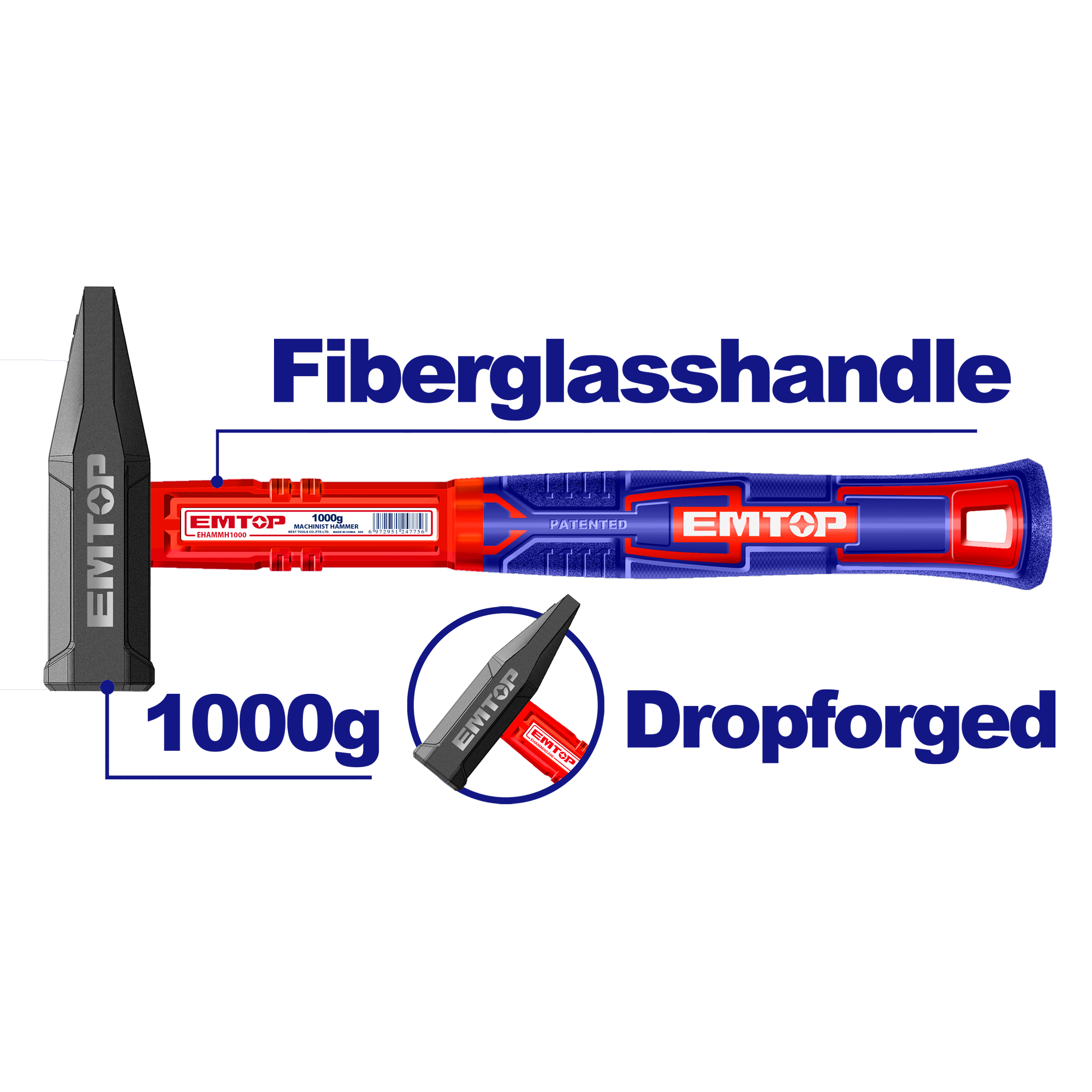 Чекан 1000г EHAMMH1000 Emtop - image 1