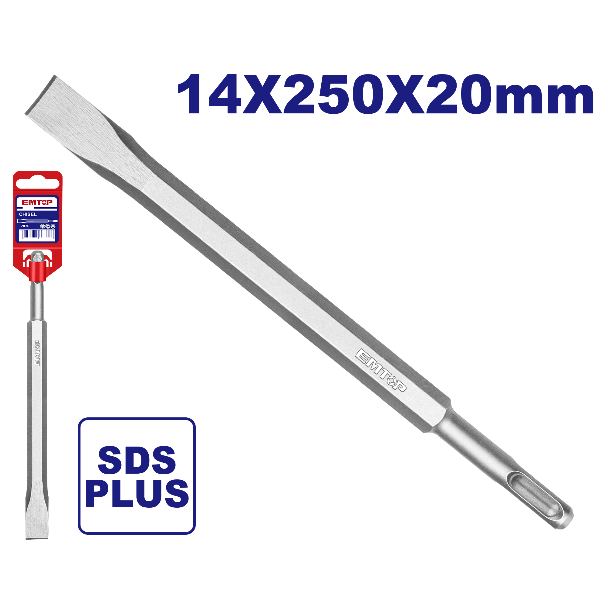 Длето SDS-Plus 14x250mm ECHS122501 Emtop - image 1