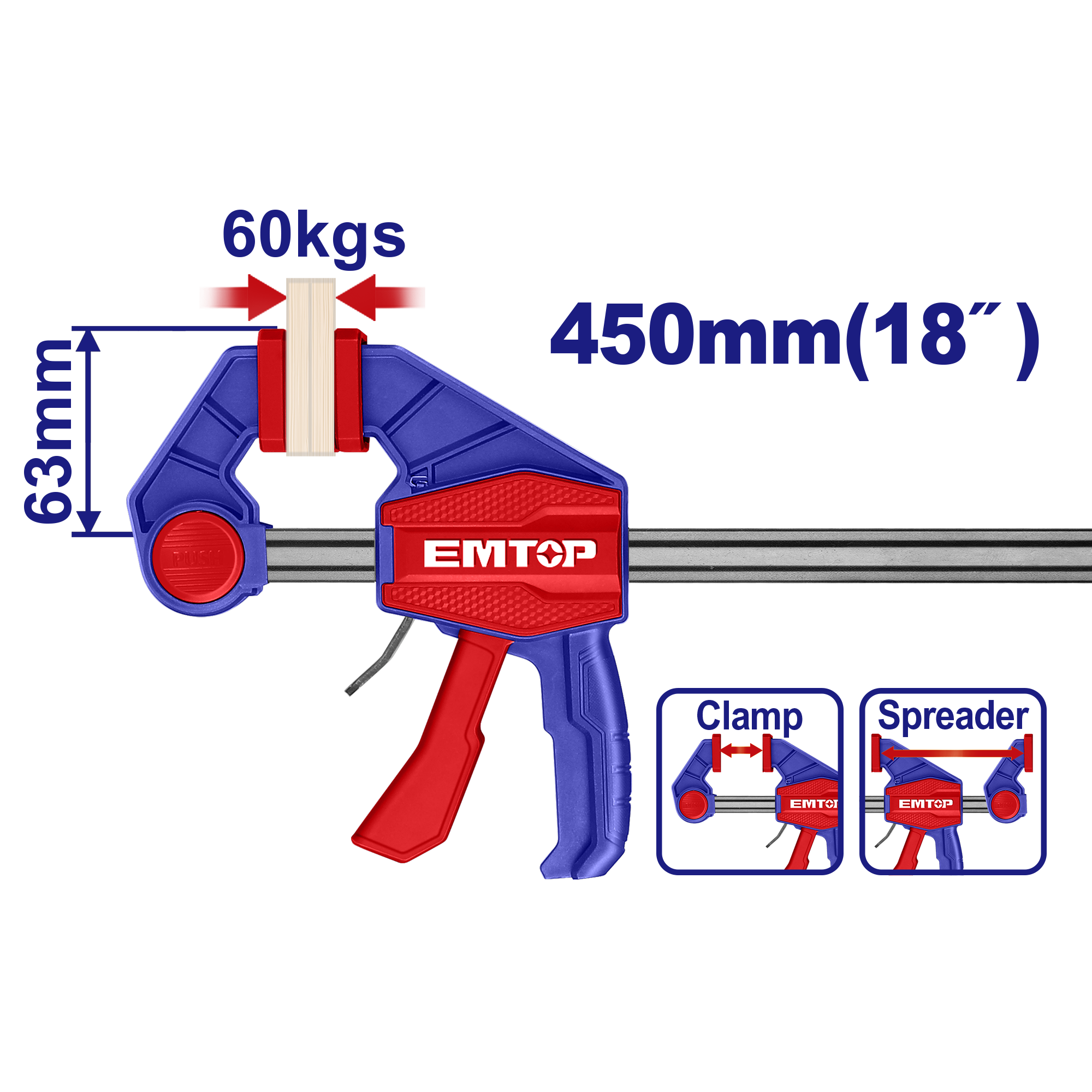 Стега 450мм ECLPQ60301 Emtop - image 1