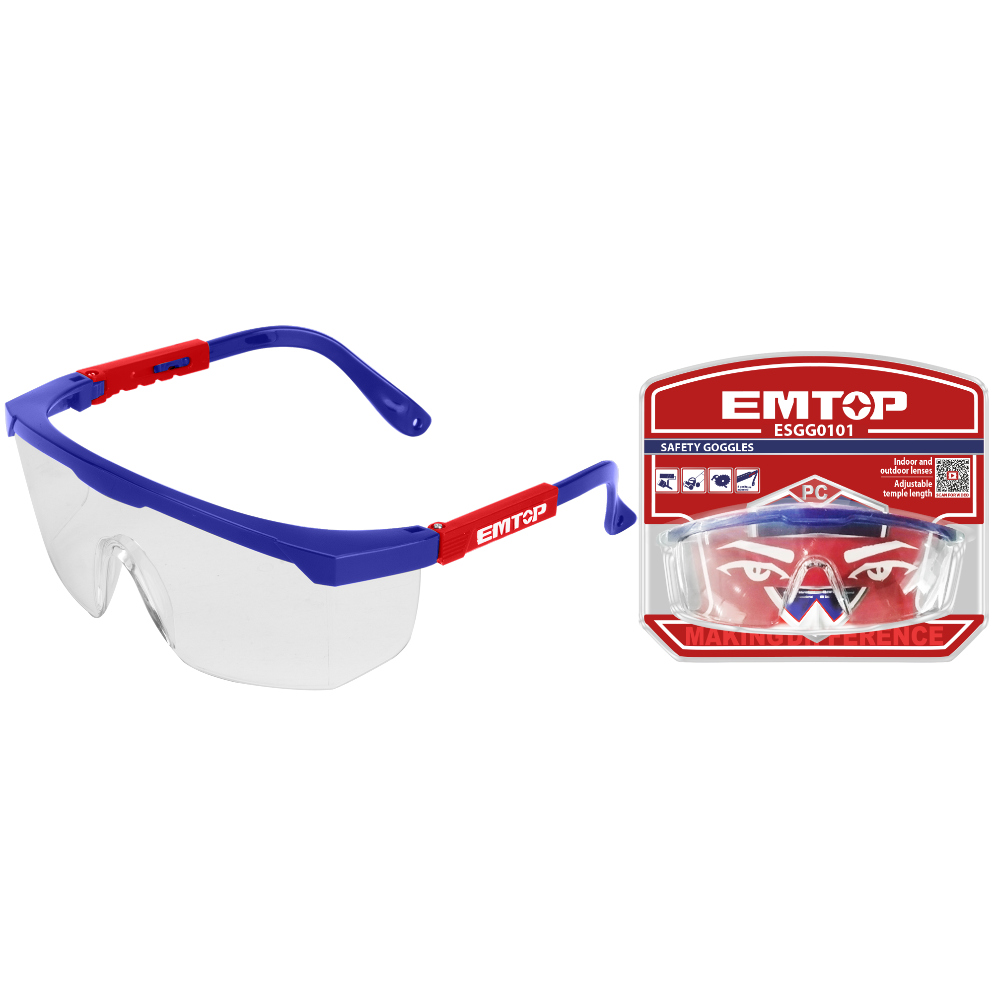 Заштитни наочари ESGG0101 Emtop - image 1