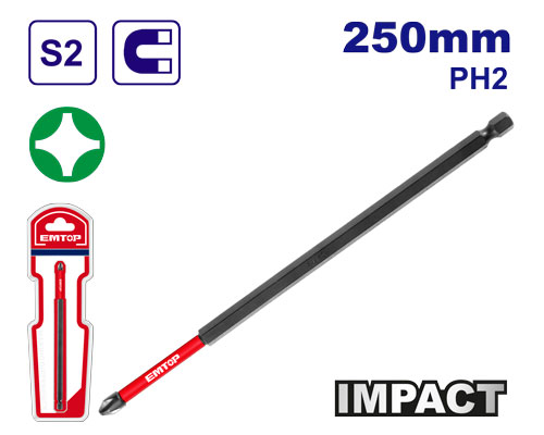 PH2 бит 250мм ESBTM5PH2250 Emtop - image 1