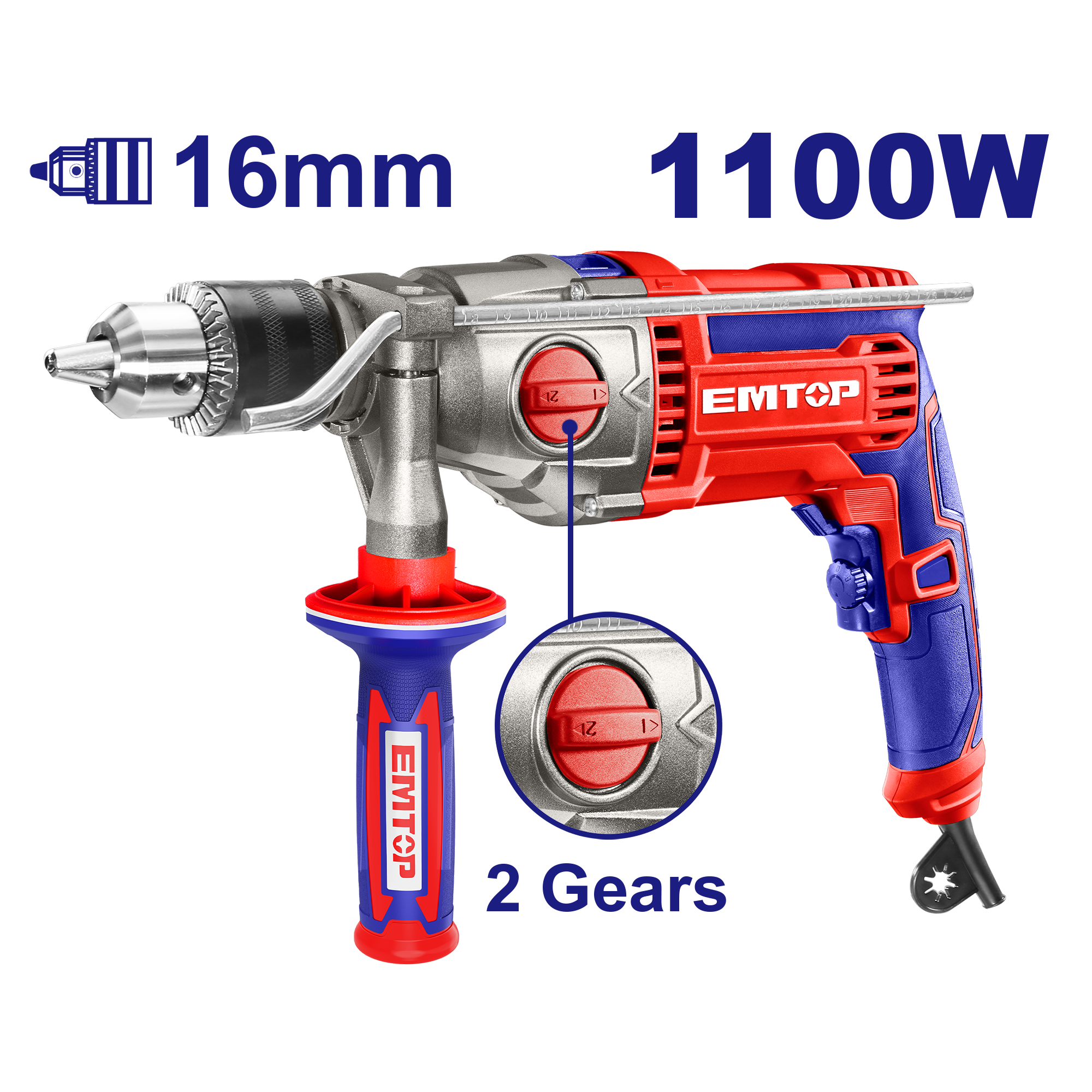 Електрична ударна дупчалка EMDL21101 Emtop - image 1