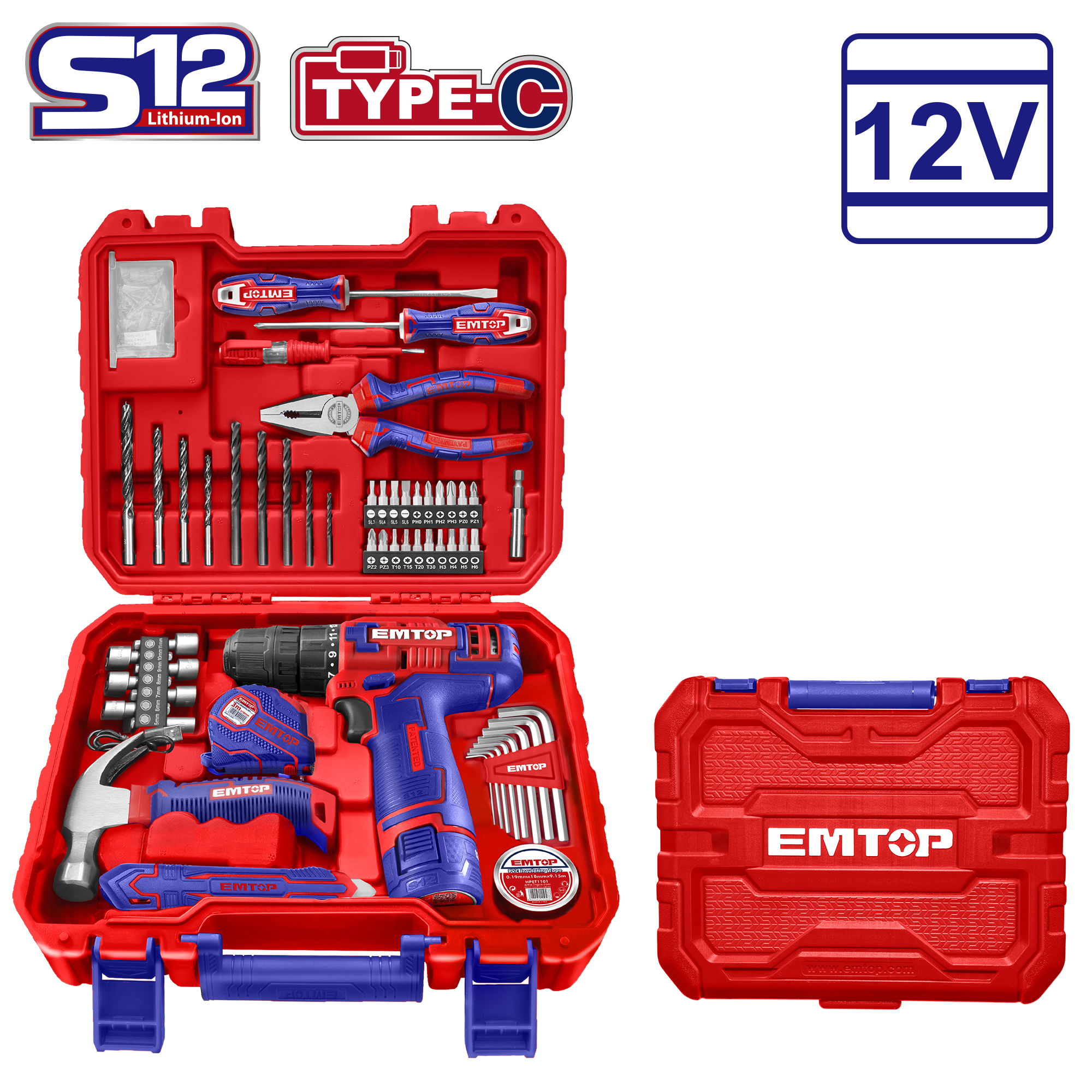Сет 96 алатки EEDK09601 Emtop - image 1