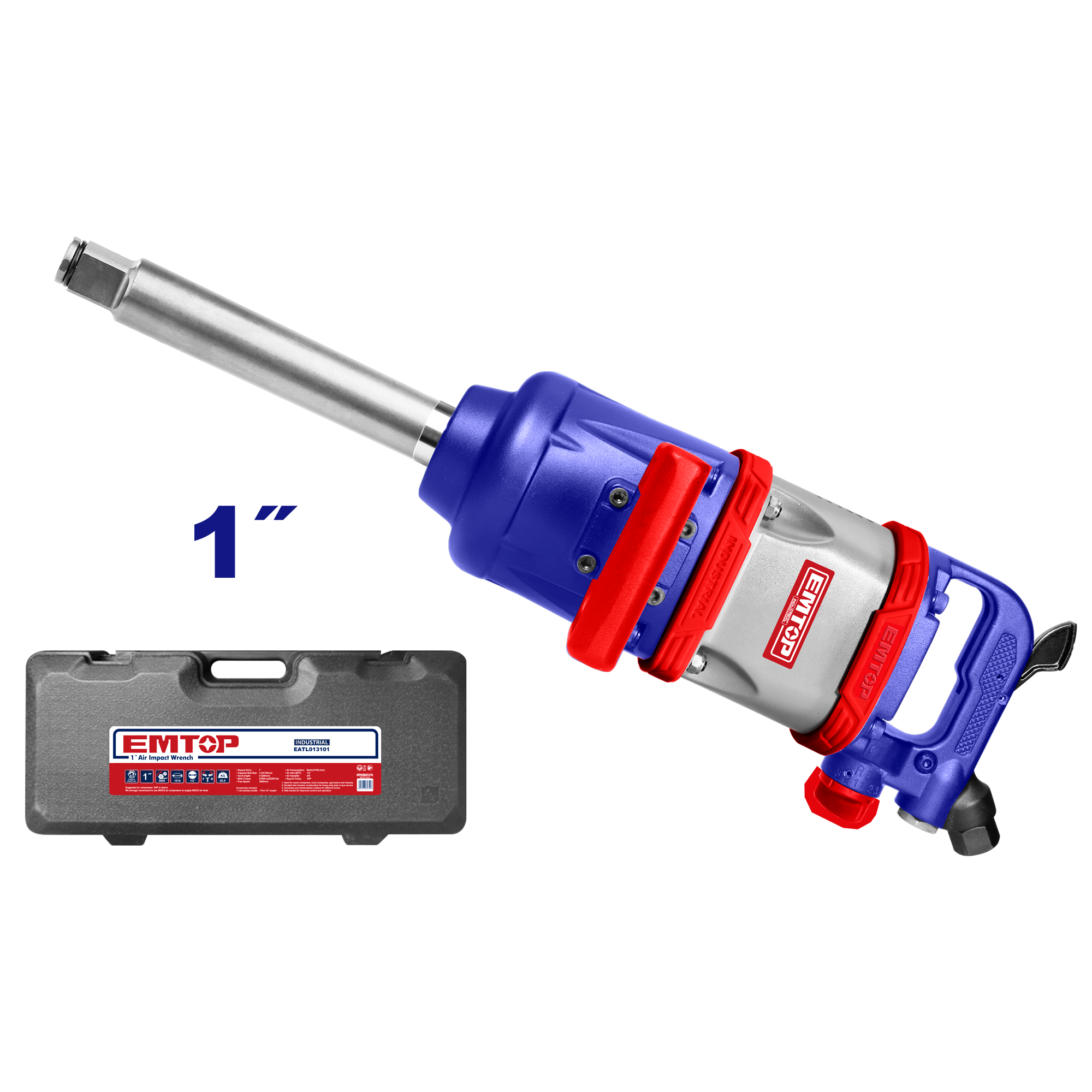 Пневматски одвртувач 1“ EATL013101 Emtop - image 1