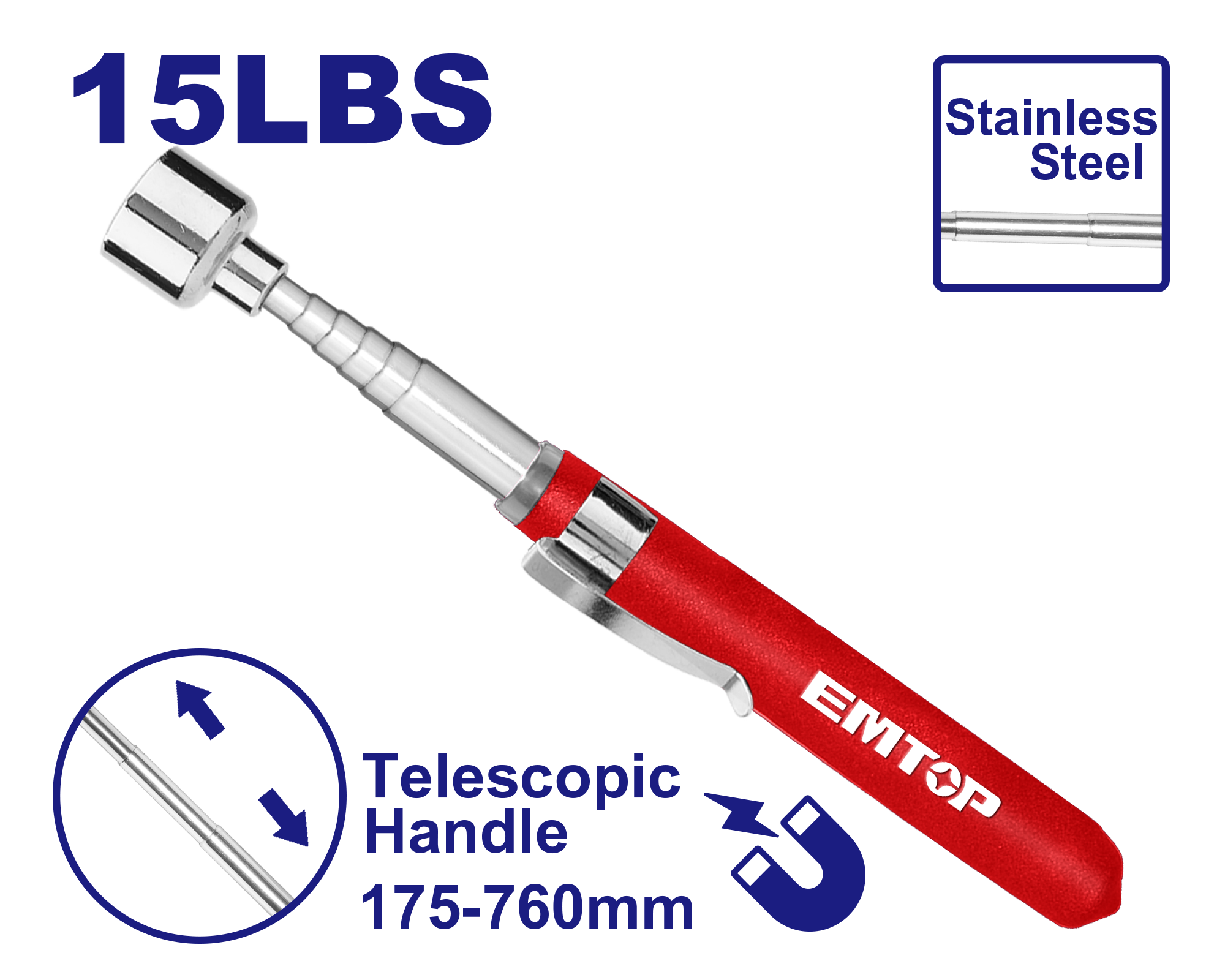 Магнетна алатка за подигање EMME1615 Emtop - image 1