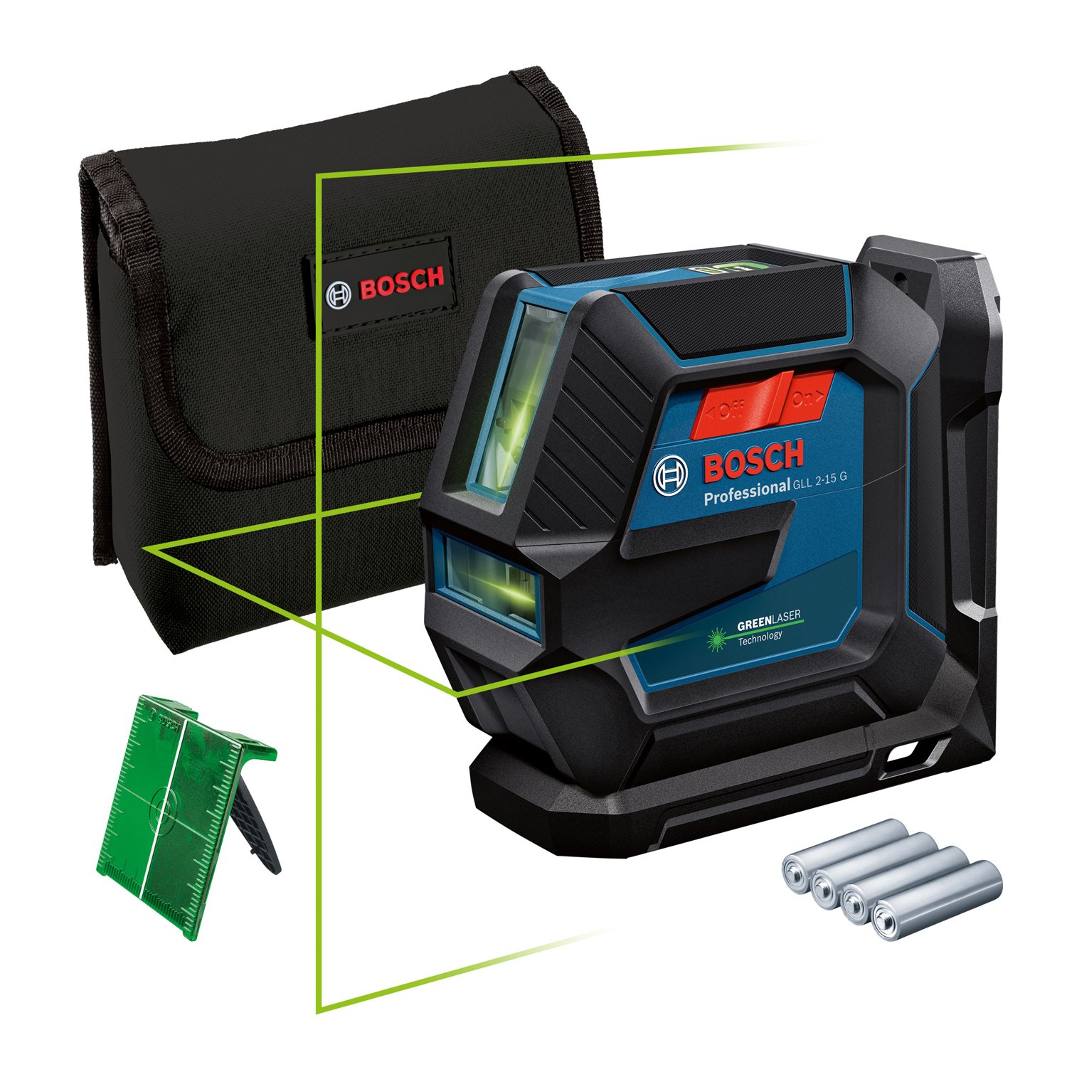 Линиски ласер Bosch GLL 2-15G + LB 10 - image 1