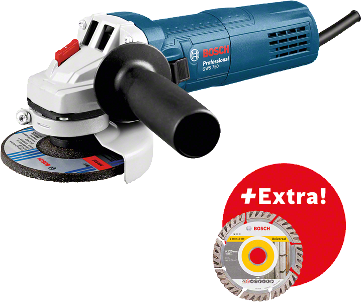 Брусалица Bosch GWS 750-125 + Дијамантски диск 125 - image 1