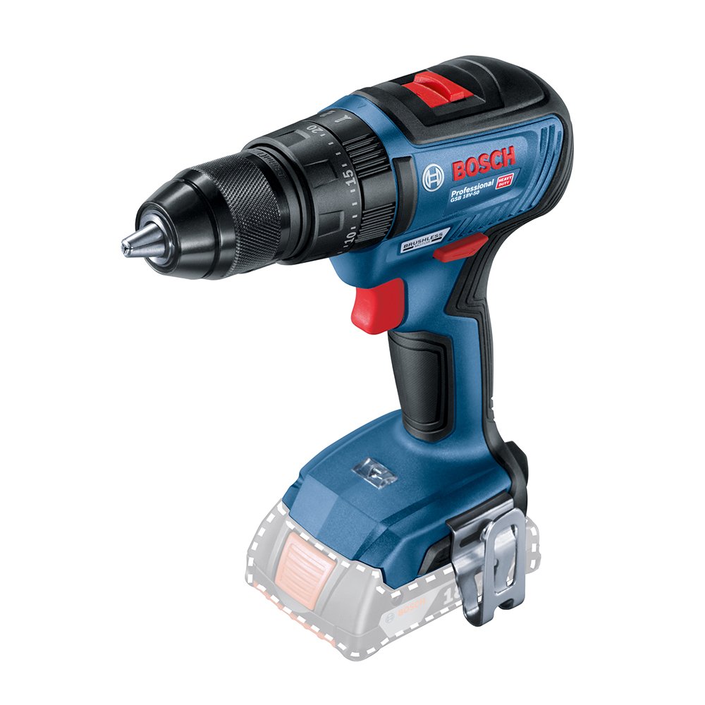 Батериска вибрациона шрафилица Bosch GSB 18V-50 (solo) - image 1