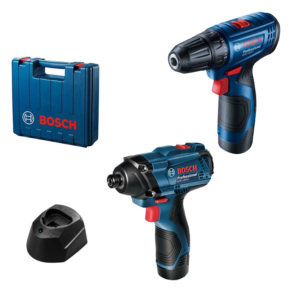 Сет Батериски ударни штрафилици Bosch GDR 120-LI и Bosch GSR 120-LI - image 1