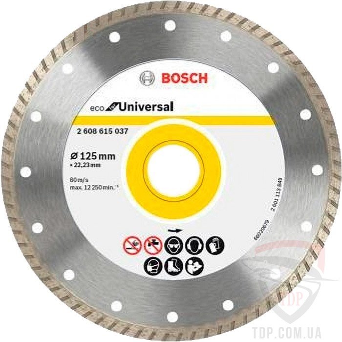 Дијамантски диск турбо Bosch 125 mm - image 1