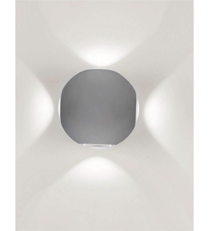 Ѕиден Спот 4*1W 4200k ip65 сив Lambario - image 1