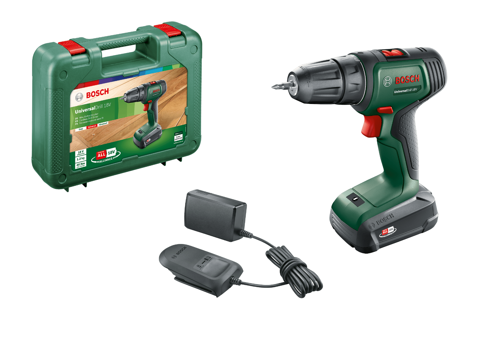 Батериска штрафилица Bosch UniversalDrill 18 - image 1