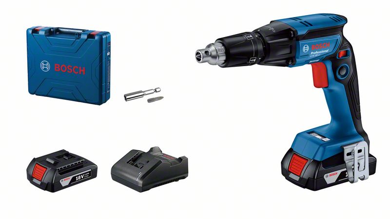 Батериска штрафилица Bosch GTB 185-LI за сува градба - image 1