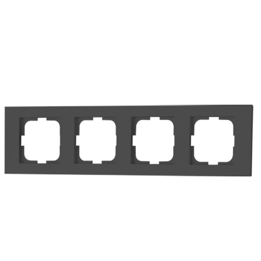 Рамка 4-ка Grano темно сива 400-228 Ovivo - image 1