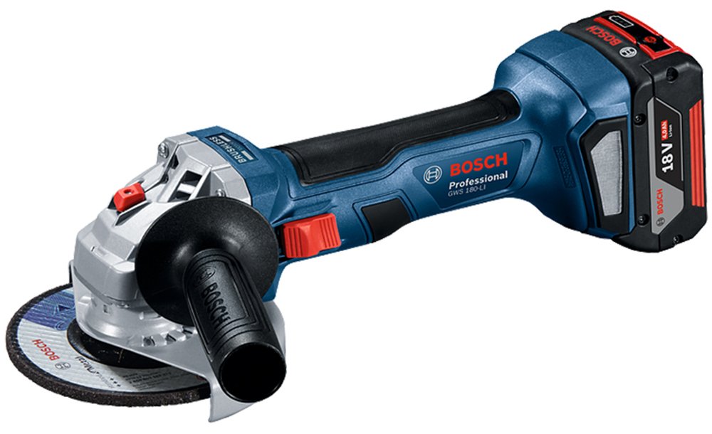 Батериска брусалица аголна Bosch GWS 180-LI - image 1