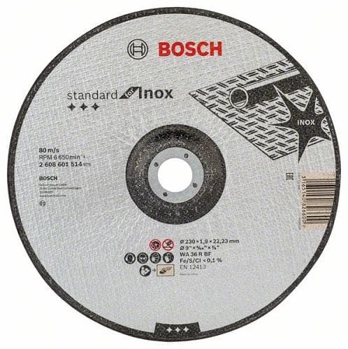 Камен за метал Bosch 230x1.9 inox - image 1