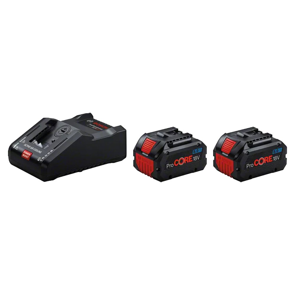 Полнач и Батерии Bosch ProCore 2xGBA 18V 8,0 Ah + GAL 18V-160 C + GCY 42 - image 1