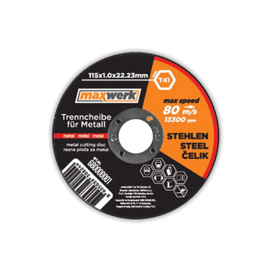 Брусен камен за метал (115 x 1.0 x 22.23 mm) Maxwerk - image 1