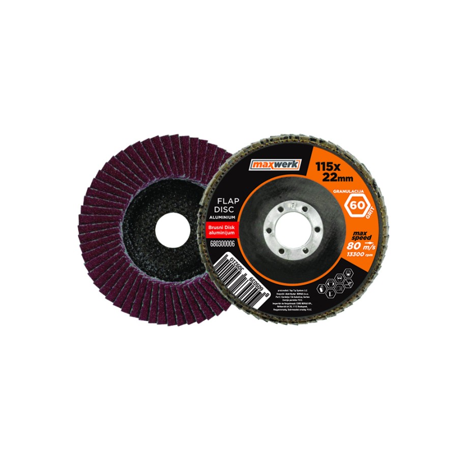 Диск за брусење 115 mm (P60) Maxwerk - image 1