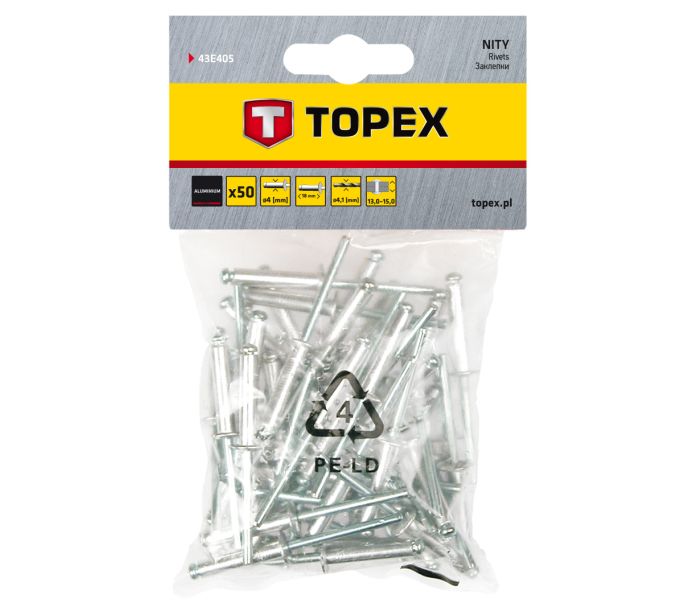 Поп нитни (4 x 18 mm, 50п.) Topex - image 1