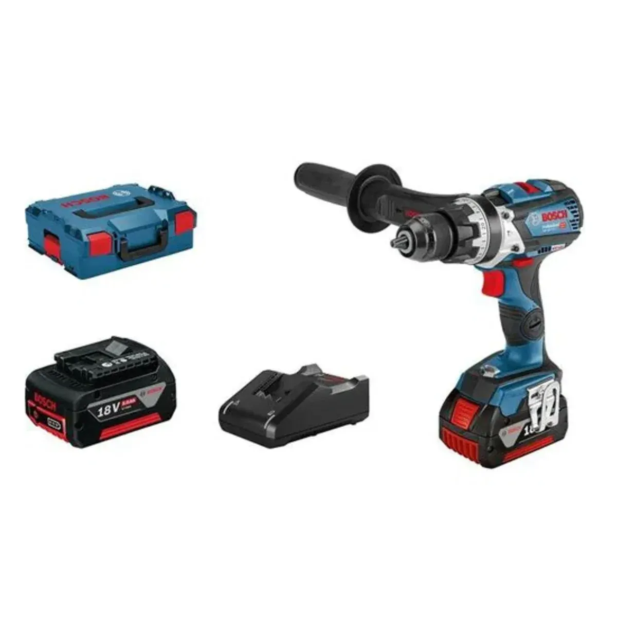 Ударна батериска штрафилица 2x5.0Ah GSB 18V-110 C - Bosch - image 1