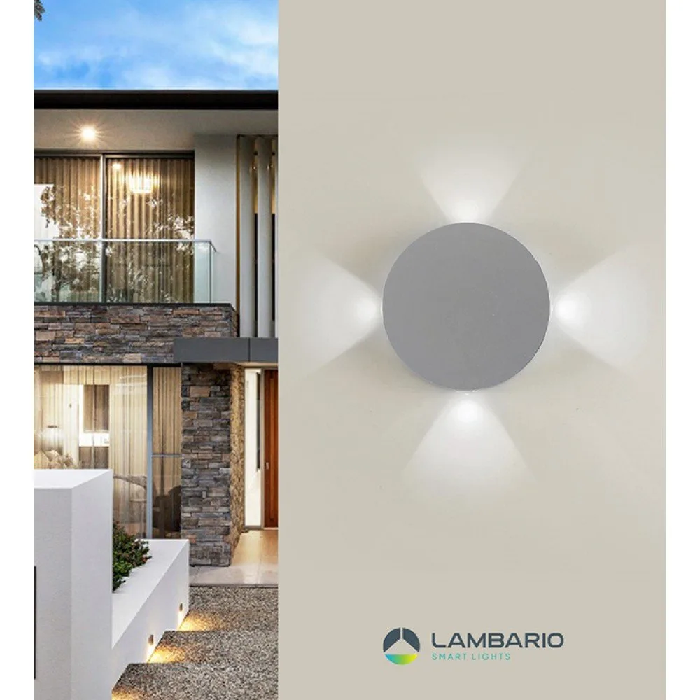 Спот 4*1W 4200k IP65 сив LG36-0103 Lambario