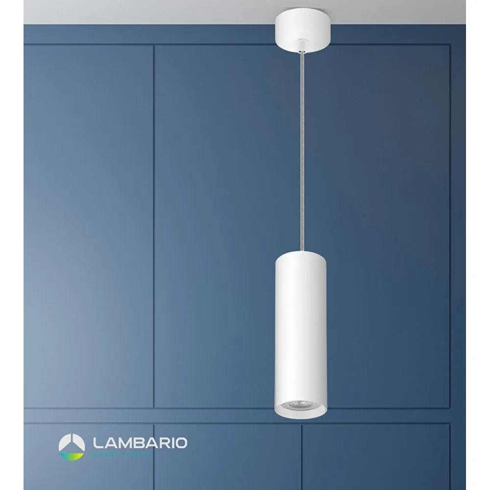 Висечи спот за GU10 бел Lambario